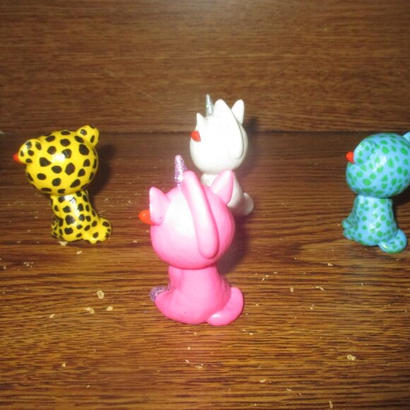 Ty Beanie Boos Mini Figures Set of 4 Cute Miniature Animals Collectibles - Picture 2 of 3